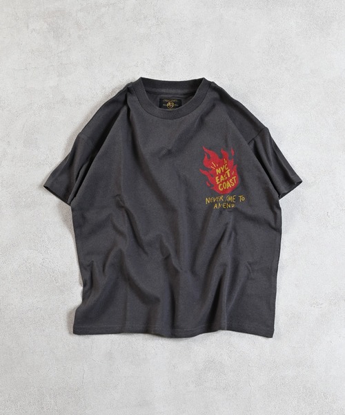 Life Support Products（ライフサポートプロダクツ）の「【プチプラ】ショートスリーブグラフィックＴ（Tシャツ/カットソー・キッズ・チャコール/マスタード/ピンク/ホワイト系その他/レッド/ブラック/エメラルド/オフホワイト/ブルー/杢グレー・80/90/95/100/110/120/130/140/150）」の5枚目の写真