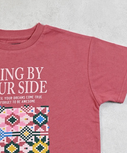 Life Support Products（ライフサポートプロダクツ）の「【プチプラ】ショートスリーブグラフィックＴ（Tシャツ/カットソー・キッズ・チャコール/マスタード/ピンク/ホワイト系その他/レッド/ブラック/エメラルド/オフホワイト/ブルー/杢グレー・80/90/95/100/110/120/130/140/150）」の13枚目の写真