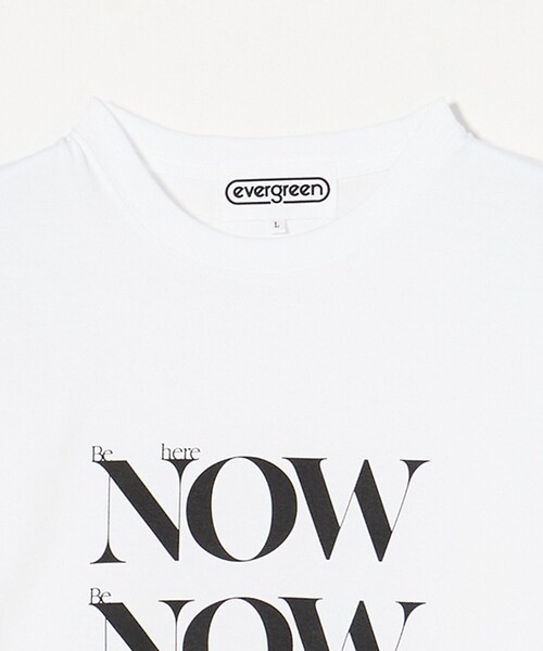 evergreen（エバーグリーン）の「＜evergreen＞BE HERE NOW Tシャツ（Tシャツ/カットソー・メンズ・ホワイト・S/M/L）」の3枚目の写真