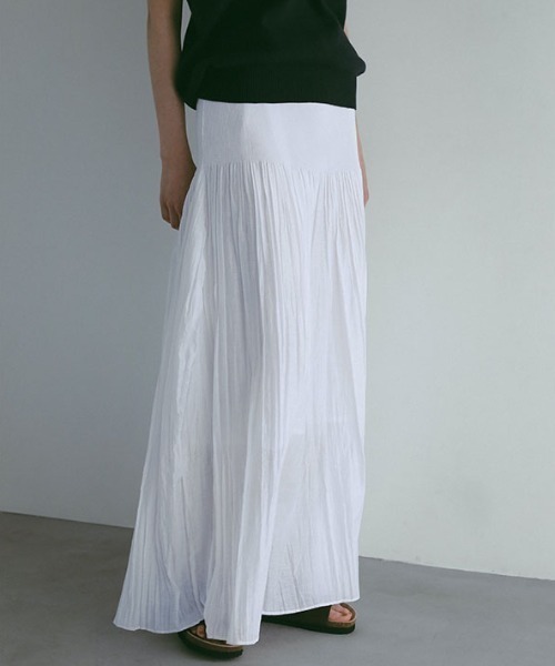 ETRE TOKYO（エトレトウキョウ）の「ウエストジャガードロングスカート（スカート・レディース・ホワイト/ネイビー・M/S）」の8枚目の写真