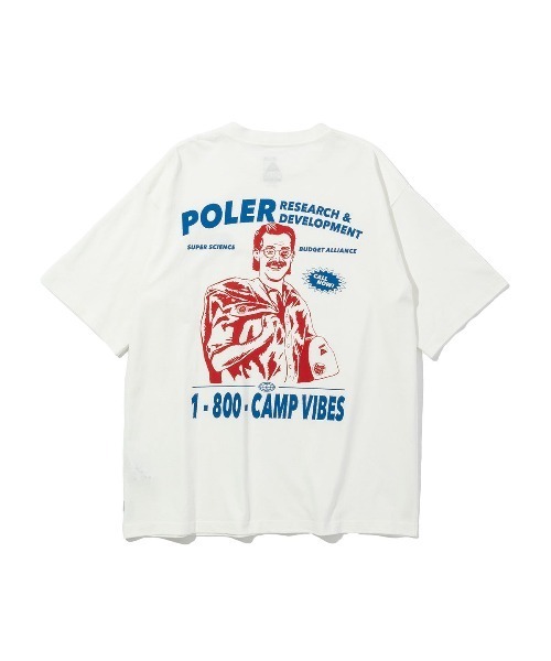 POLeR(ポーラー)の「POLER RND2 RELAX FIT TEE(ポーラー RND2 リラックス フィット ティー)(Tシャツ/カットソー・メンズ・ホワイト/ブラック/ブルー・MEDIUM/LARGE/X-LARGE)」の7枚目の写真