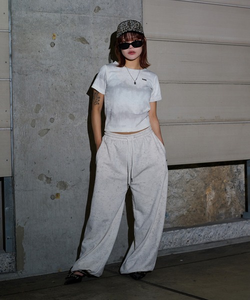 sedacle girl(セダクルガール)の「グリッターダメージリブTシャツ【SETUP着用可能】(Tシャツ/カットソー・レディース・ホワイト系その他/アイボリー/ブラック/グレー系その他/チャコールグレー/ブラック系その他・SMALL/MEDIUM)」の22枚目の写真