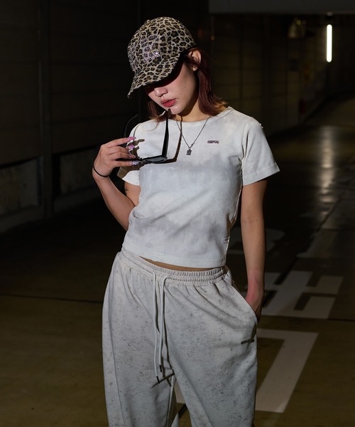 sedacle girl(セダクルガール)の「グリッターダメージリブTシャツ【SETUP着用可能】(Tシャツ/カットソー・レディース・ホワイト系その他/アイボリー/ブラック/グレー系その他/チャコールグレー/ブラック系その他・SMALL/MEDIUM)」の10枚目の写真