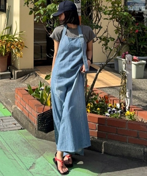 FREE STYLISTS(フリー スタイリスト)の「YUGA_YGMC Denim halter neck camisole dress(ワンピース・レディース・ブルー・S/M)」の16枚目の写真