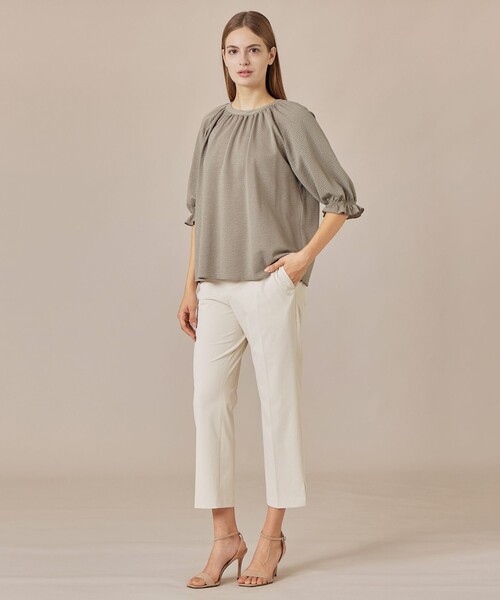 MACKINTOSH LONDON（マッキントッシュ ロンドン）の「サッカージャージブラウス（Tシャツ/カットソー・レディース・グレー系その他/ブルー系その他4/オレンジ/ホワイト系その他・38）」の6枚目の写真