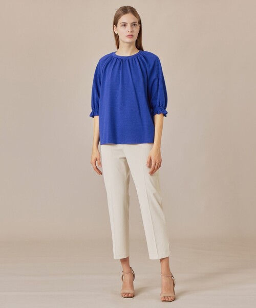 MACKINTOSH LONDON（マッキントッシュ ロンドン）の「サッカージャージブラウス（Tシャツ/カットソー・レディース・グレー系その他/ブルー系その他4/オレンジ/ホワイト系その他・38）」の12枚目の写真