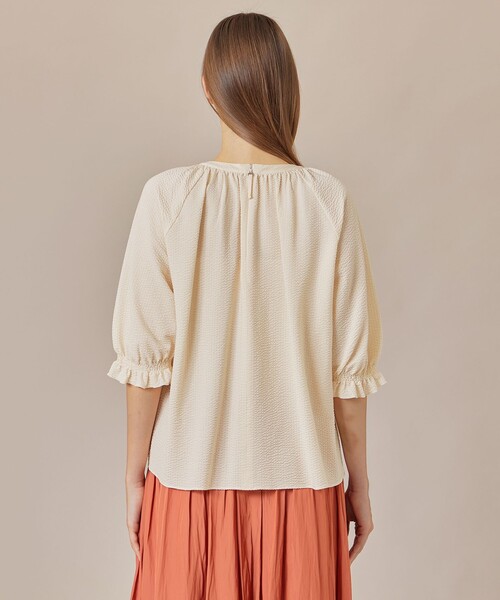 MACKINTOSH LONDON（マッキントッシュ ロンドン）の「サッカージャージブラウス（Tシャツ/カットソー・レディース・グレー系その他/ブルー系その他4/オレンジ/ホワイト系その他・38）」の16枚目の写真