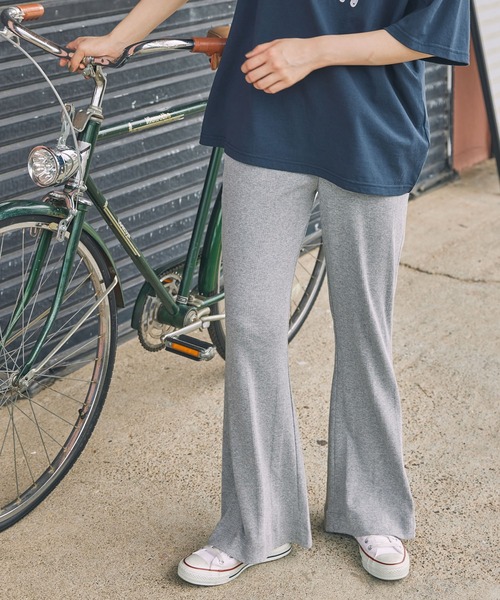 MILLER（ミラー）の「【Robert P. Miller / ロバート・ピー・ミラー】コットン イージー フレアパンツ（その他パンツ・レディース・グレー系/グレー系1/モカ/ブラック/アイボリー/レッド系/グレー系2/ブラウン系・FREE）」の3枚目の写真