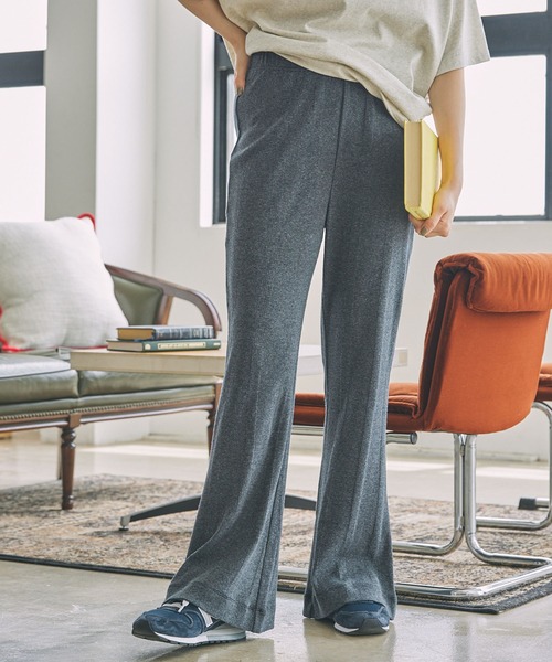 MILLER（ミラー）の「【Robert P. Miller / ロバート・ピー・ミラー】コットン イージー フレアパンツ（その他パンツ・レディース・グレー系/グレー系1/モカ/ブラック/アイボリー/レッド系/グレー系2/ブラウン系・FREE）」の5枚目の写真