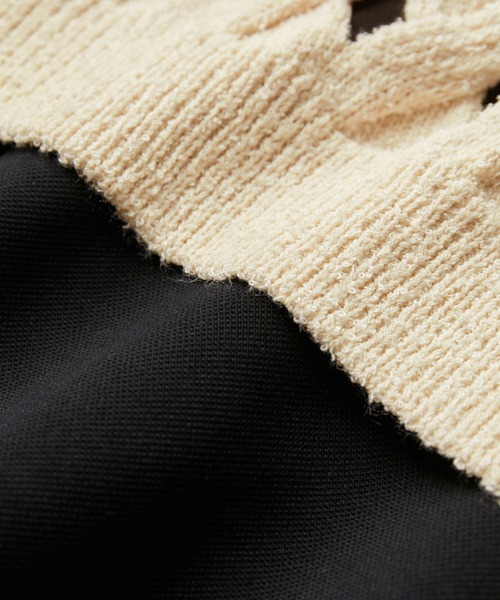 ADAM ET ROPE'（アダムエロペ）の「【WEB限定】・【定番人気】パターンニットジレコンビワンピース（ワンピース・レディース・ブラウン系その他/オフホワイト/ブラック・FREE）」の5枚目の写真