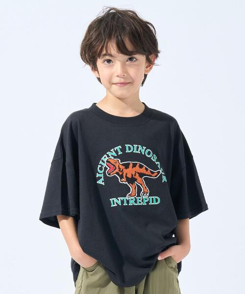 SHOO・LA・RUE（シューラルー）の「【100-150cm/ひんやり】さがらモチーフTシャツ（Tシャツ/カットソー・キッズ・オフホワイト/ブラック/イエロー系その他・10/11/12/13/14/15 ）」の2枚目の写真