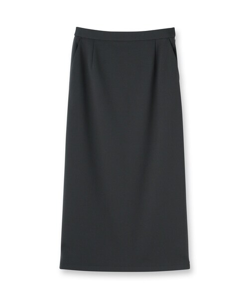 UNTITLED（アンタイトル）の「【後ろウエストゴム/ストレッチ性/オンオフ】ジャージナロースカート（スカート・レディース・オフホワイト/チャコールグレー/ブラック・50/42/44/46/48/00/01/02/03/04）」の4枚目の写真