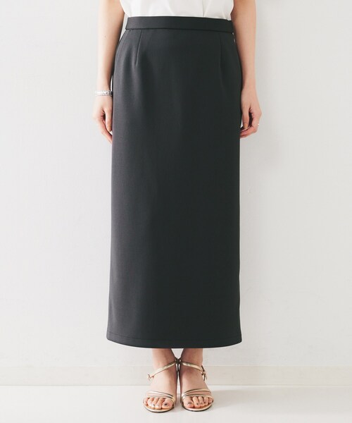 UNTITLED（アンタイトル）の「【後ろウエストゴム/ストレッチ性/オンオフ】ジャージナロースカート（スカート・レディース・オフホワイト/チャコールグレー/ブラック・50/42/44/46/48/00/01/02/03/04）」の17枚目の写真