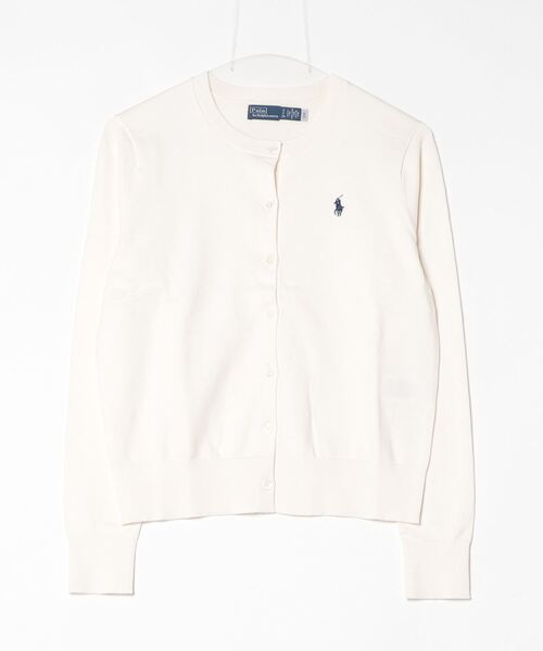 POLO RALPH LAUREN(ポロ ラルフ ローレン)の「コットン クルーネック カーディガン(カーディガン/ボレロ・レディース・ナチュラル・M/S/XS/XL/L)」の3枚目の写真