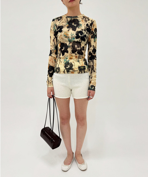 GANNI/ガニー】フラワープリントトップ（Tシャツ/カットソー