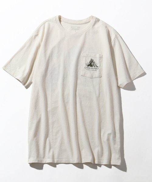 patagonia（パタゴニア）の「【Patagonia/パタゴニア】M's Chouinard Crest Pocket Responsibili-Tee/メンズ・シュイナード・クレスト・ポケット・レスポンシビリティー Tシャツ（Tシャツ/カットソー・メンズ・ホワイト系/ヘザーグレー/パープル/スミクロ・XL/L/M/S）」の5枚目の写真