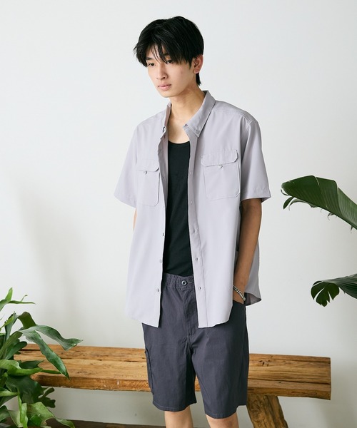 patagonia（パタゴニア）の「Patagonia/パタゴニア M'S SELF GUIDED HIKE SHIRT シャツ 半袖シャツ（シャツ/ブラウス・メンズ・グレー・L）」の6枚目の写真