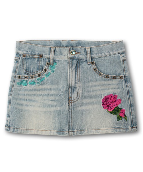 【GALFY/ガルフィー】GAL 薔薇デニムミニ