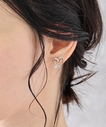ANAP（アナップ）の「ライン ミニ ハート ピアス（ピアス（両耳用））」