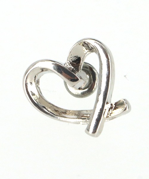 ANAP(アナップ)の「ライン ミニ ハート ピアス(ピアス(両耳用)・レディース・ゴールド/シルバー・FREE)」の5枚目の写真