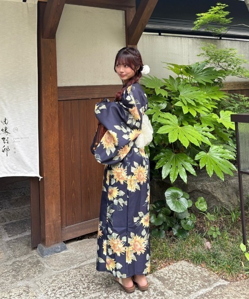 nemne store（ネンネストア）の「2025  浴衣4点セット（浴衣・レディース・サックスブルー/ネイビー系/ブラック系/ネイビー/ネイビー系1/ピンク系・SMALL/MEDIUM）」の7枚目の写真