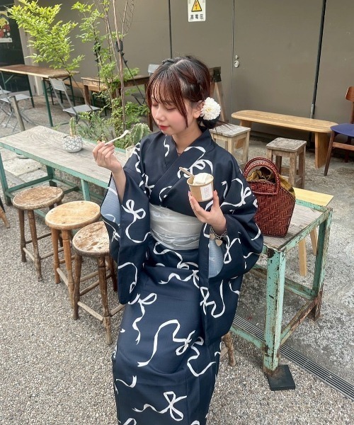 nemne store 2way浴衣4点セット nemne 浴衣 2025 浴衣4点セット レディース : ZOZOTOWN Yahoo!店