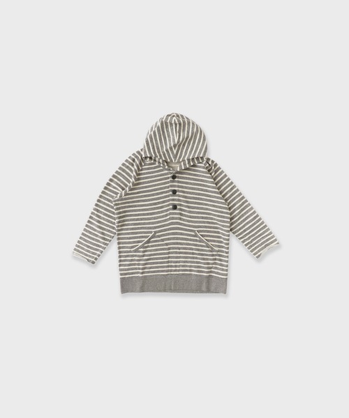 FLISTFIA(フリストフィア)の「FLISTFIA/フリストフィア 3/4 Henley Parker パーカー(パーカー・メンズ・チャコール・2)」の1枚目の写真