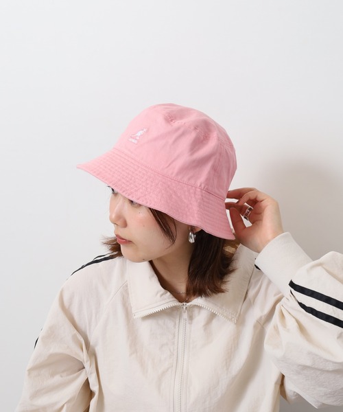 カンゴール　バケットハット　ピンクロゴ セール】KANGOL カンゴール ワンポイントロゴ バケットハット