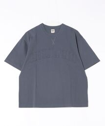 ビンテージ加工 ヘビー天竺ガゼット付き アメカジアップリケハードウォッシュTEE
