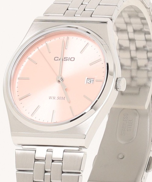 CASIO(カシオ)の「CASIO カシオ/ クォーツ腕時計 アナログ ステンレスベルト クォーツムーブメント 50メートル防水 ラウンドフェイス腕時計 /// MTPメタルシリーズ(アナログ腕時計・メンズ・レッド/ピンク/イエロー/ブルー/グリーン・FREE)」の5枚目の写真
