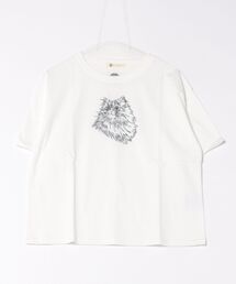 tシャツ (BD)「BARNDOOR」女の子 プリント 胸ポケット付き 長袖 Tシャツ レディース ハートホテルプリント長袖Tシャツ | レディースファッション通販