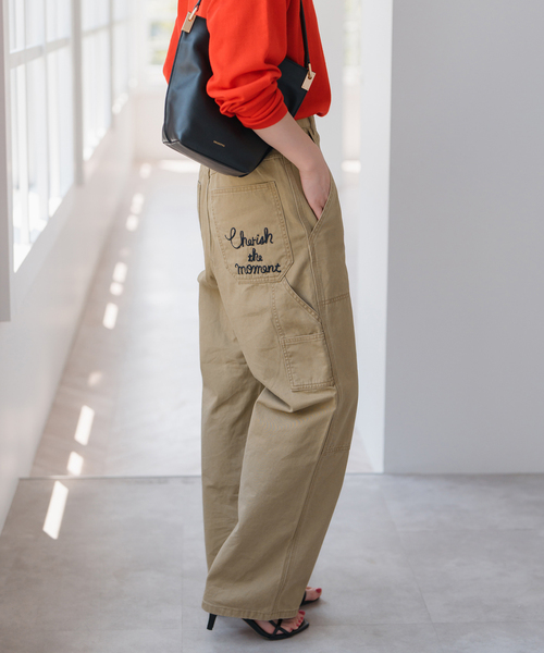 Spick & Span（スピックアンドスパン）の「刺繍ペインターパンツ（チノパンツ・レディース・ベージュ・36/38）」の4枚目の写真