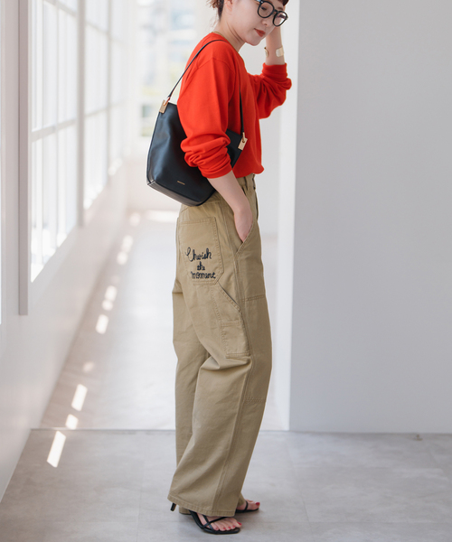 Spick & Span（スピックアンドスパン）の「刺繍ペインターパンツ（チノパンツ・レディース・ベージュ・36/38）」の8枚目の写真