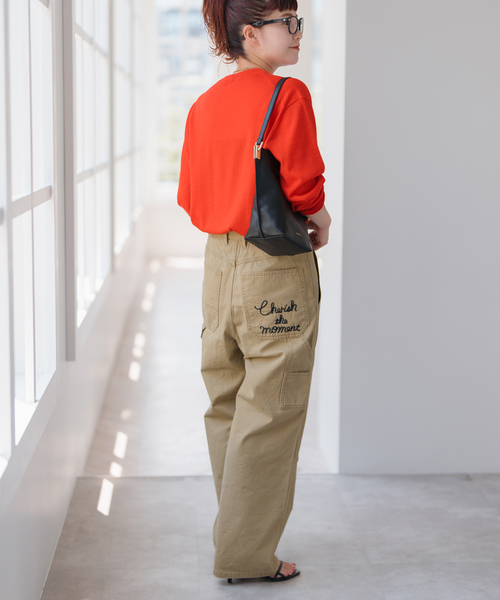 Spick & Span（スピックアンドスパン）の「刺繍ペインターパンツ（チノパンツ・レディース・ベージュ・36/38）」の9枚目の写真