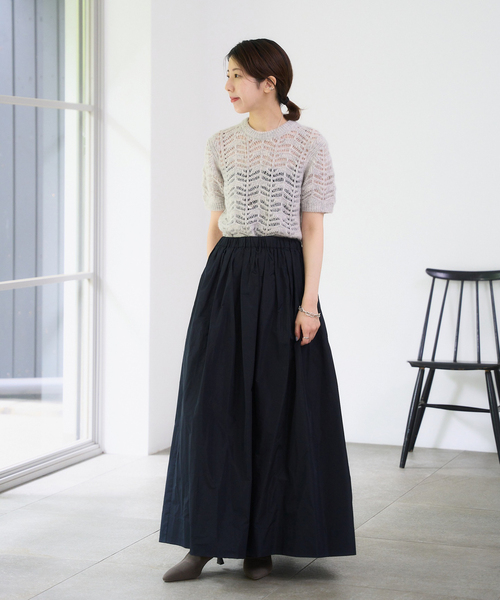 LE TALON（ルタロン）の「5cmポインテッドニットショートブーツ（ブーツ・レディース・ブラック×ブラック/グレー/アイボリー・X-SMALL/SMALL/MEDIUM/LARGE/X-LARGE）」の9枚目の写真