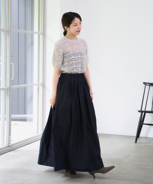 LE TALON（ルタロン）の「5cmポインテッドニットショートブーツ（ブーツ・レディース・ブラック×ブラック/グレー/アイボリー・X-SMALL/SMALL/MEDIUM/LARGE/X-LARGE）」の10枚目の写真