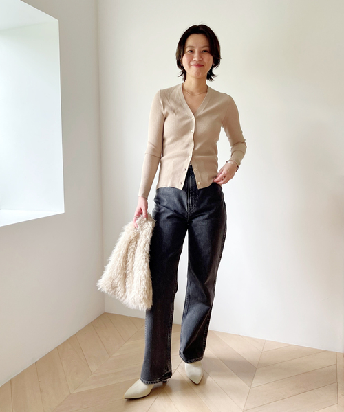 LE TALON（ルタロン）の「5cmポインテッドニットショートブーツ（ブーツ・レディース・ブラック×ブラック/グレー/アイボリー・X-SMALL/SMALL/MEDIUM/LARGE/X-LARGE）」の18枚目の写真