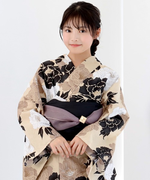 【1人で着られる】セパレート浴衣 2025新柄登場＞1人で着られる浴衣 3点セット セパレート浴衣