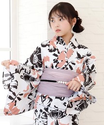 キッズの浴衣（ピンク/桃色系・花柄・ボタニカル柄
