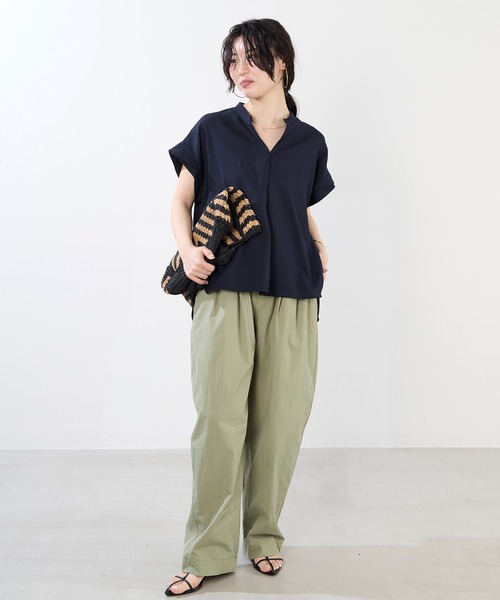 MICA&DEAL（マイカ＆ディール）の「デラリネンスキッパーブラウス 