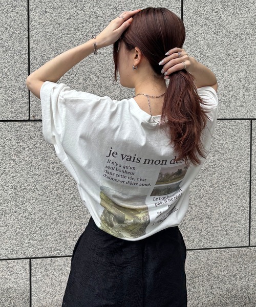 セール】【ISOOK / アイスー】バックプリントオーバーサイズT