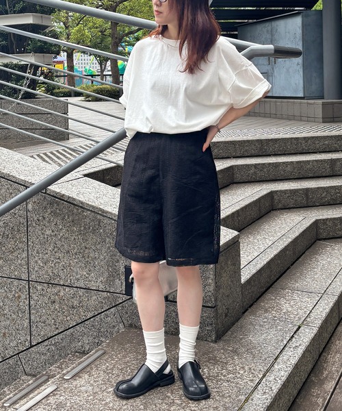 ISOOK（アイスー）の「【ISOOK / アイスー】バックプリントオーバーサイズTシャツ / 半袖 ロンT ビッグシルエット フォトT プリントT ホワイト グレー チャコール 白 ZOZOTOWN限定（Tシャツ/カットソー・レディース・ホワイト/チャコール・FREE）」の15枚目の写真