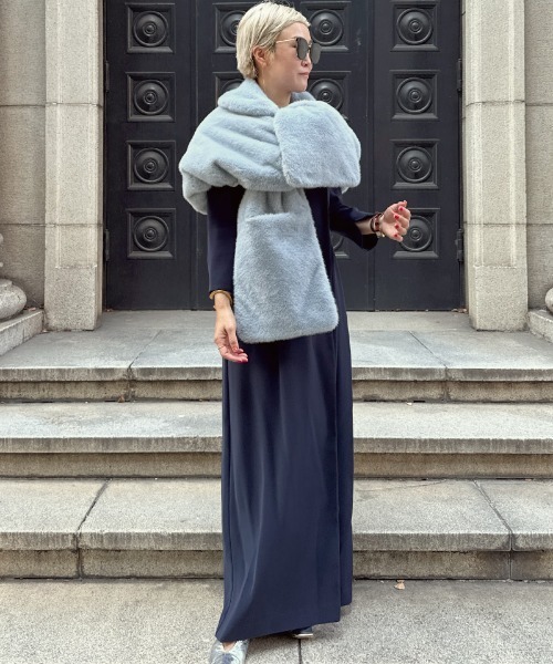 リッチボリュームファーポンチョ（その他アウター）｜JENNE（ジェンヌ