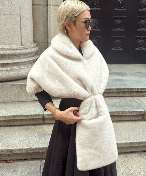 JENNE ファーポンチョ リッチボリュームファーポンチョ（その他アウター）｜JENNE（ジェンヌ