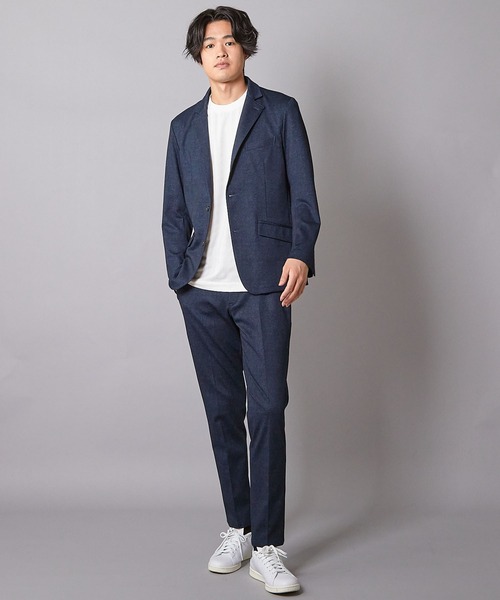 UNION STATION（ユニオンステーション）の「【セットアップ着用可】メランジプリントポンチスラックス（その他パンツ・メンズ・ネイビー/ネイビー系・M/L/LL）」の7枚目の写真