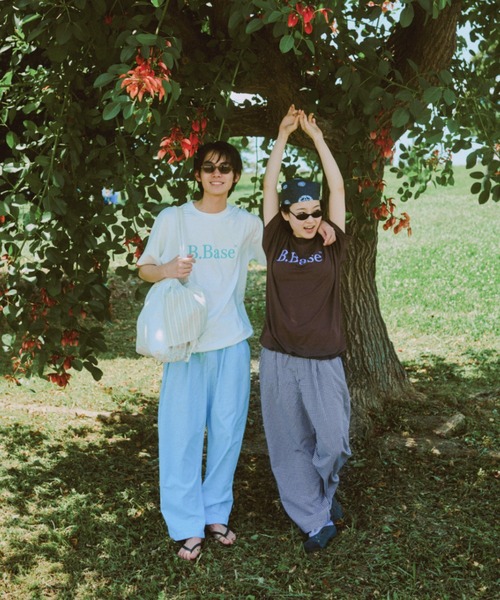 BROKEN BASE(ブロークンベース)の「ギンガムルーズテーパードパンツ(その他パンツ・メンズ・ライトブルー/ブラック・MEDIUM/LARGE)」の3枚目の写真