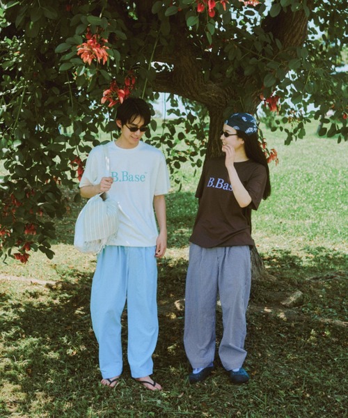 BROKEN BASE(ブロークンベース)の「ギンガムルーズテーパードパンツ(その他パンツ・メンズ・ライトブルー/ブラック・MEDIUM/LARGE)」の4枚目の写真