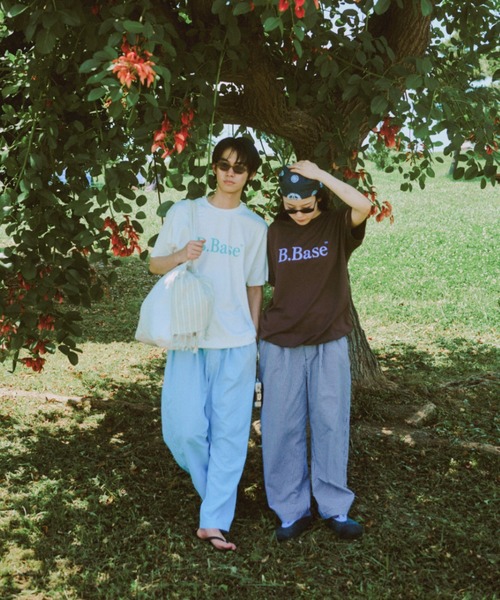 BROKEN BASE(ブロークンベース)の「ギンガムルーズテーパードパンツ(その他パンツ・メンズ・ライトブルー/ブラック・MEDIUM/LARGE)」の5枚目の写真