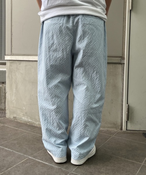 BROKEN BASE(ブロークンベース)の「ギンガムルーズテーパードパンツ(その他パンツ・メンズ・ライトブルー/ブラック・MEDIUM/LARGE)」の21枚目の写真