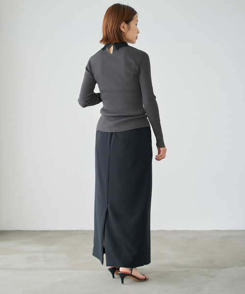 IENA（イエナ）の「レース襟 RIBホールガーメントプルオーバー（ニット